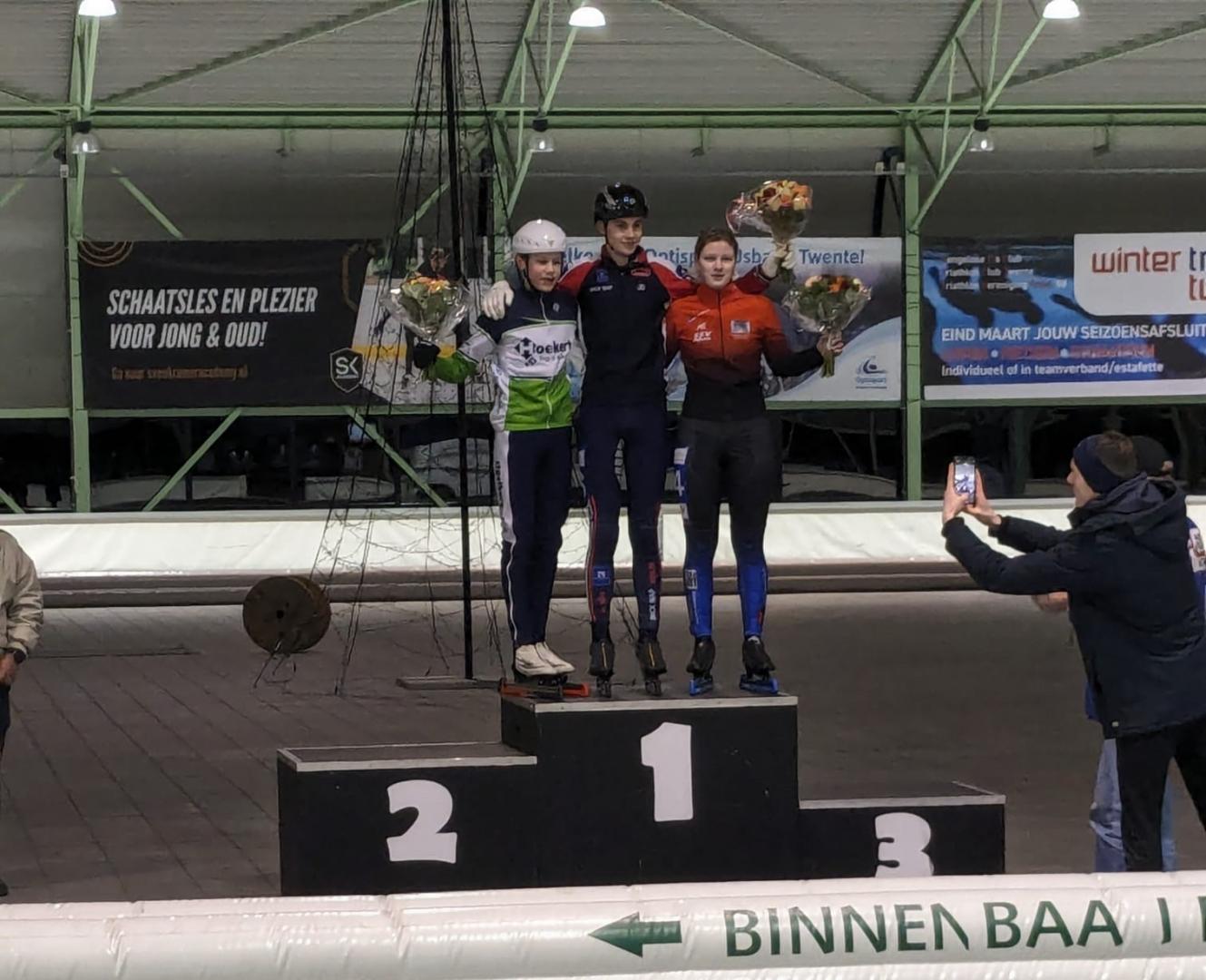 Diede en Nico op podium